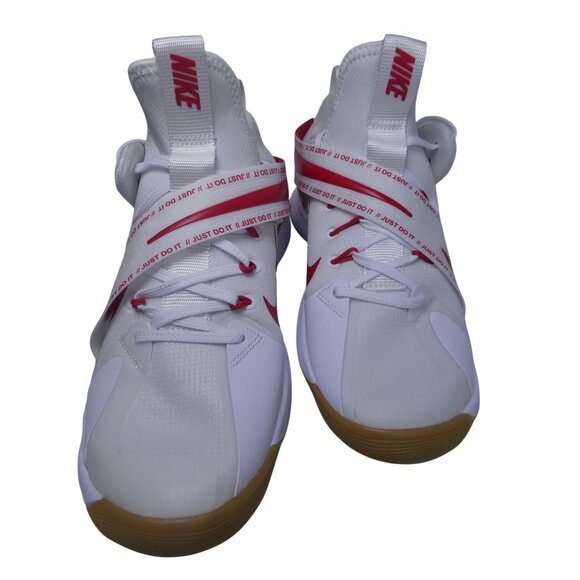 Nike React HyperSet SE Volleyball Shoes - White/Team Crimson Size 9.5 Men's/11.5 - Picture 1 of 9